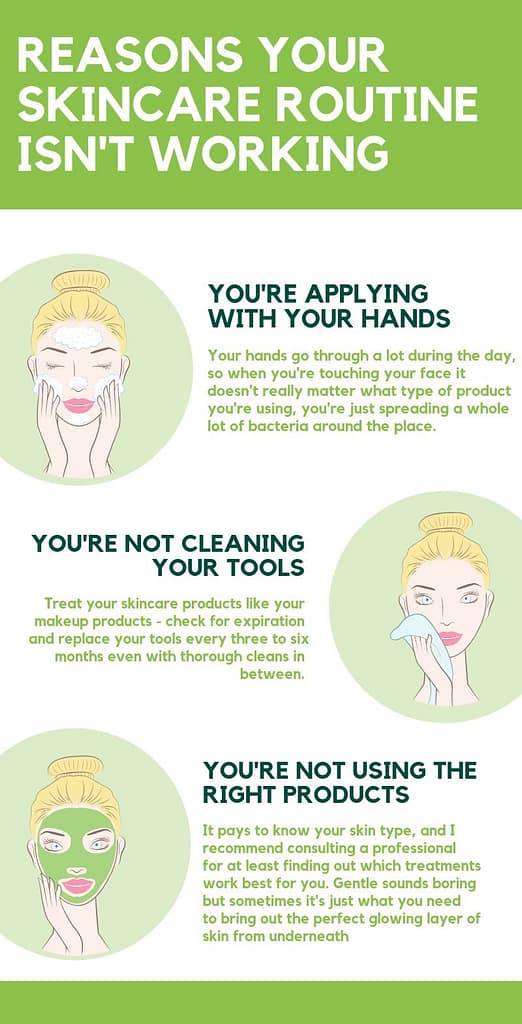 Reasons your skincare routine isn't working